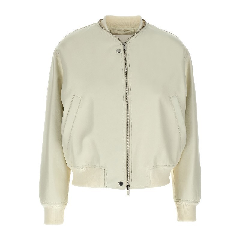 ブルゾン Jil Sander SS25 Leather bomber jacket (J04BN0104J07173 102)