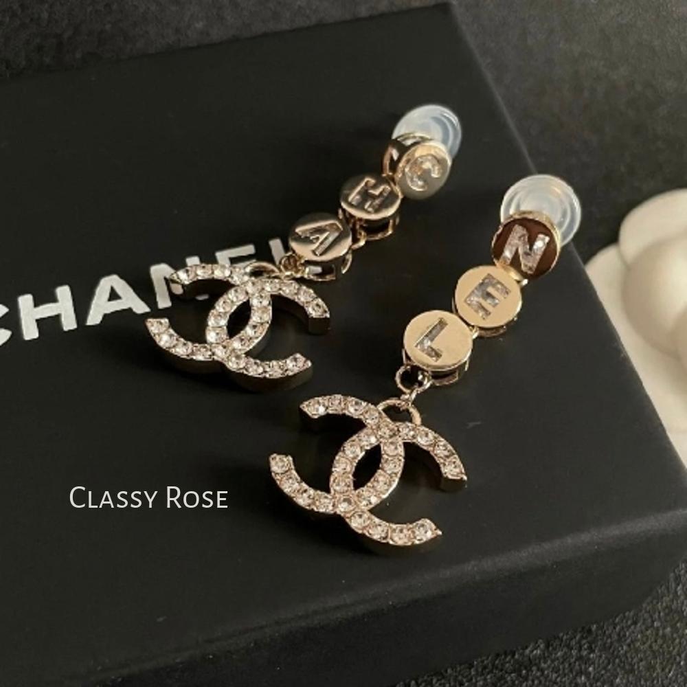 キラキラ揺らめいて美しい♪】CHANEL☆ドロップピアス ピアス