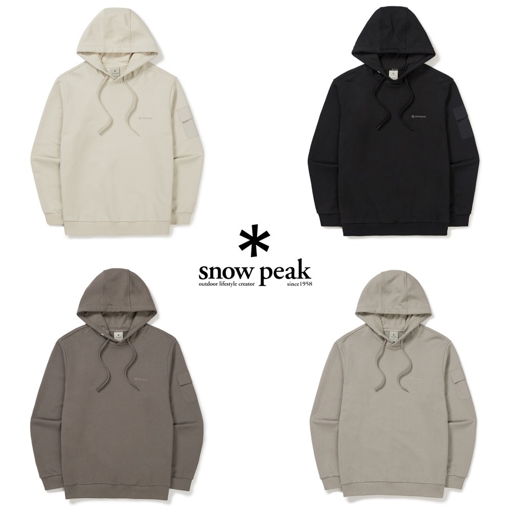 【Snow Peak】 Land Pocket Hoodie ★ Semi Comfort Fit