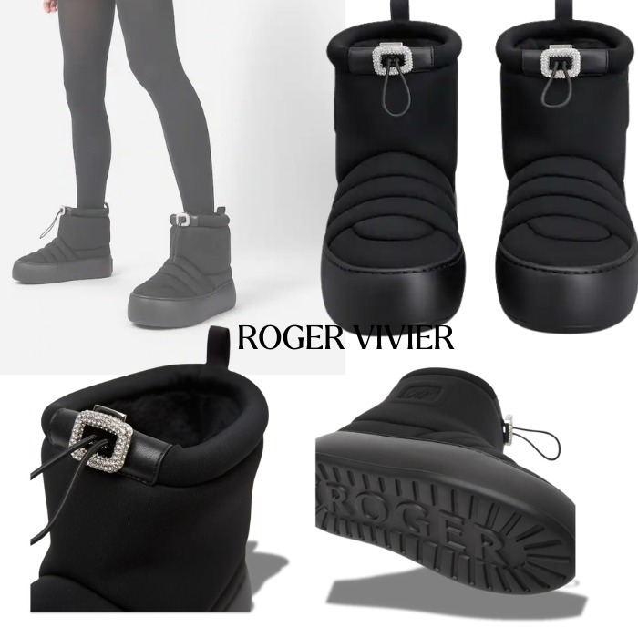軽量★可愛い☆ROGER VIVIER★ヴィヴアップファブリックブーティ