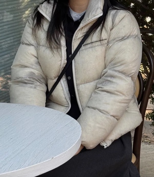 ○SCULPTOR○104 SHEER CROPPED PUFFER DOWN 3色 ユニーク