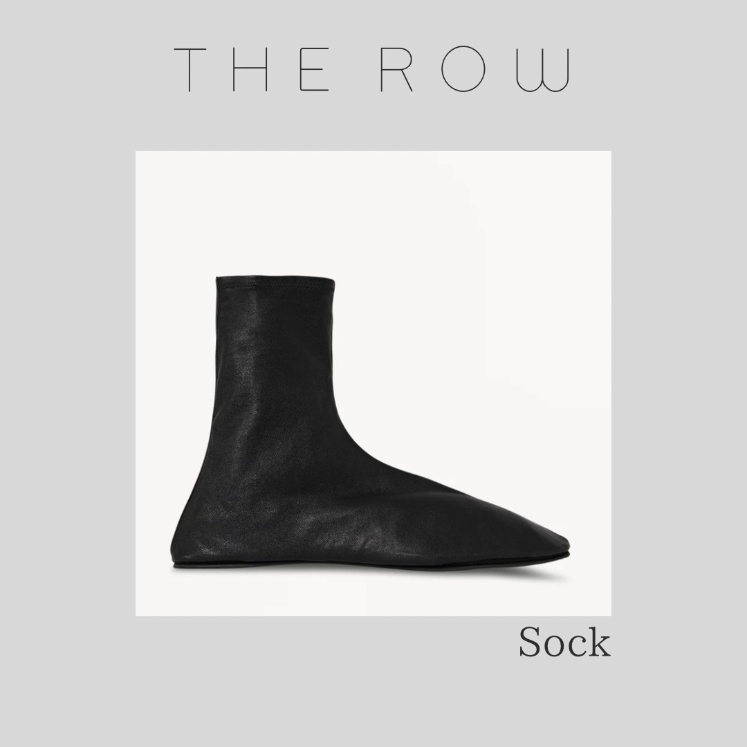 【THE ROW】Sock レザー製ブーツ