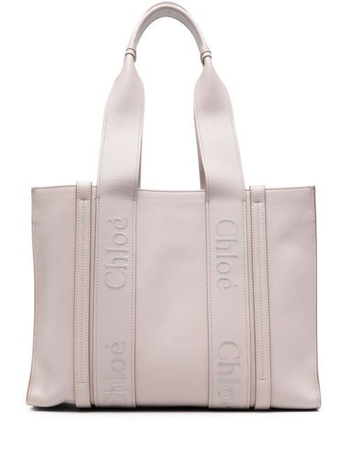 【関税負担無】Chloe SHOPPING WOODY MEDIA IN PELLE トート