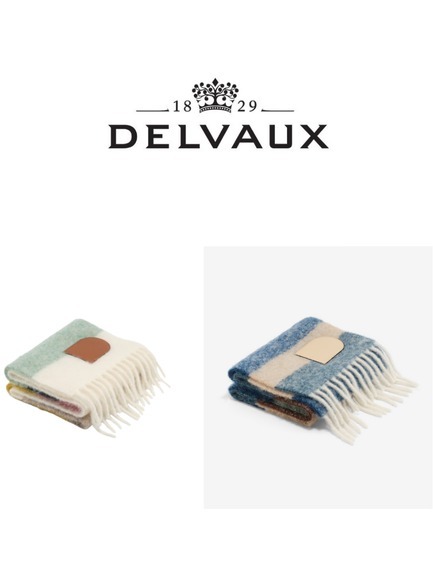 【DELVAUX】モヘア、アルパカ、バージンウールの混紡スカーフ