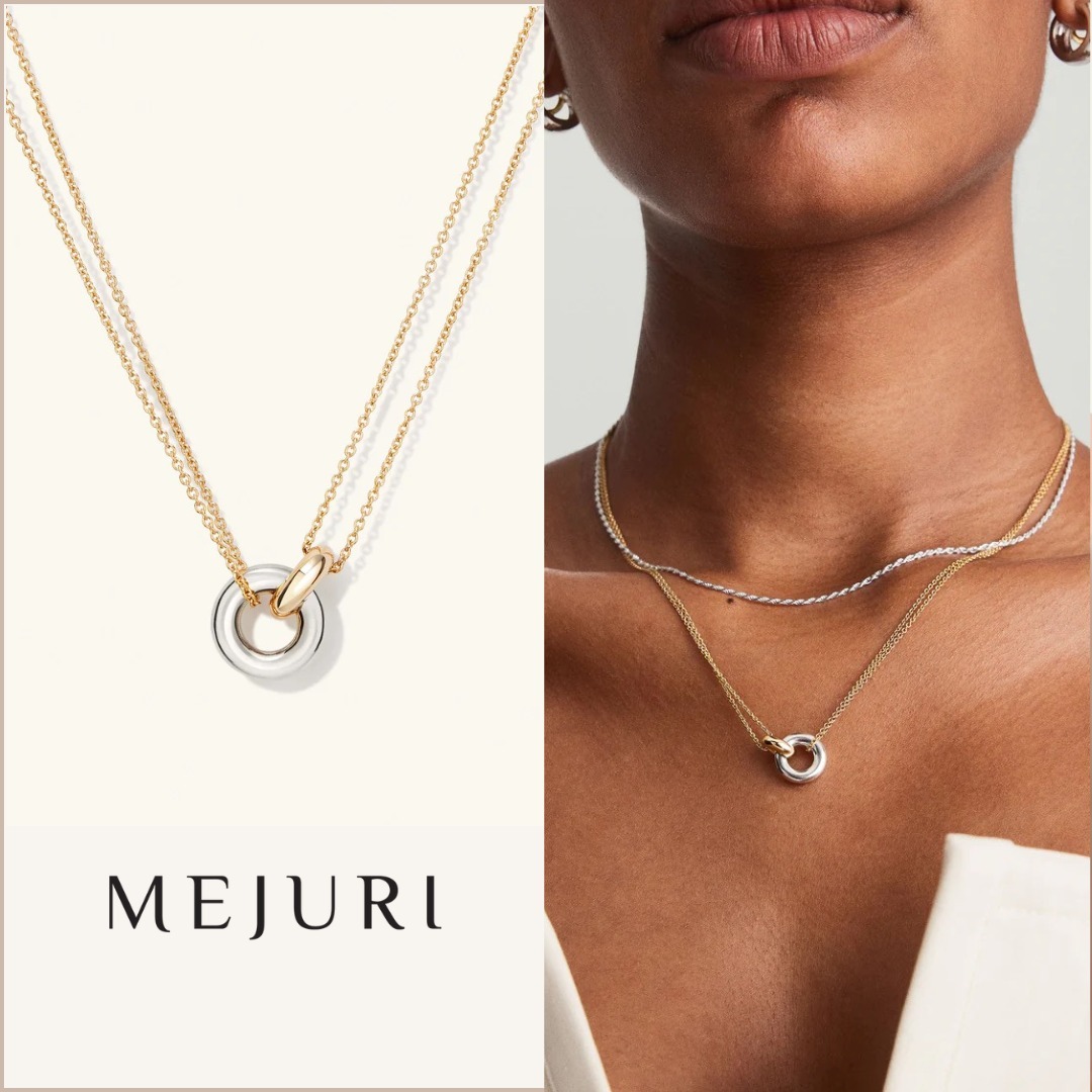 【MEJURI】日本未入荷☆大人気Linked Two-Tone Necklace