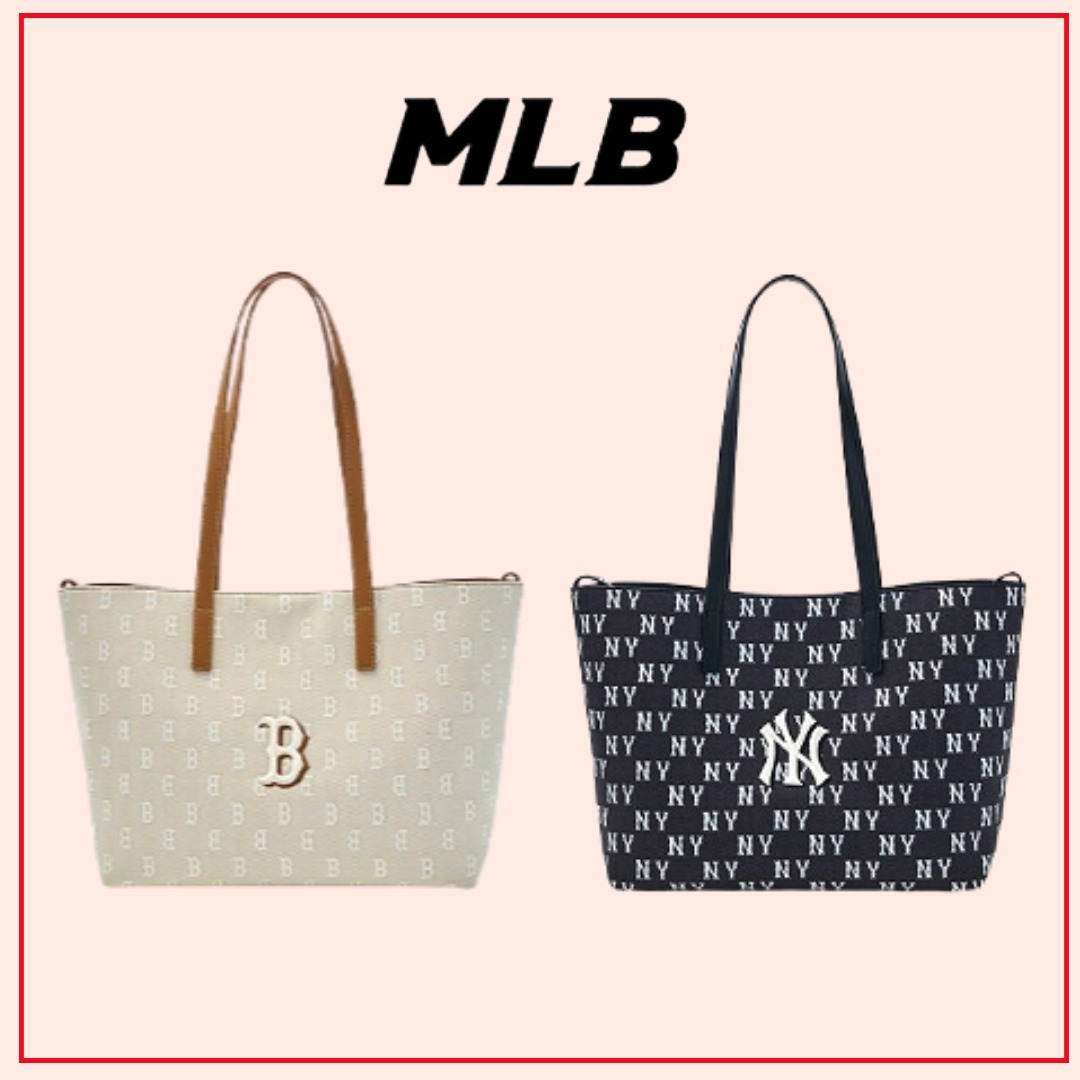 【MLB KOREA】Classic Monogram Jacquard Shopper Bag■送料込