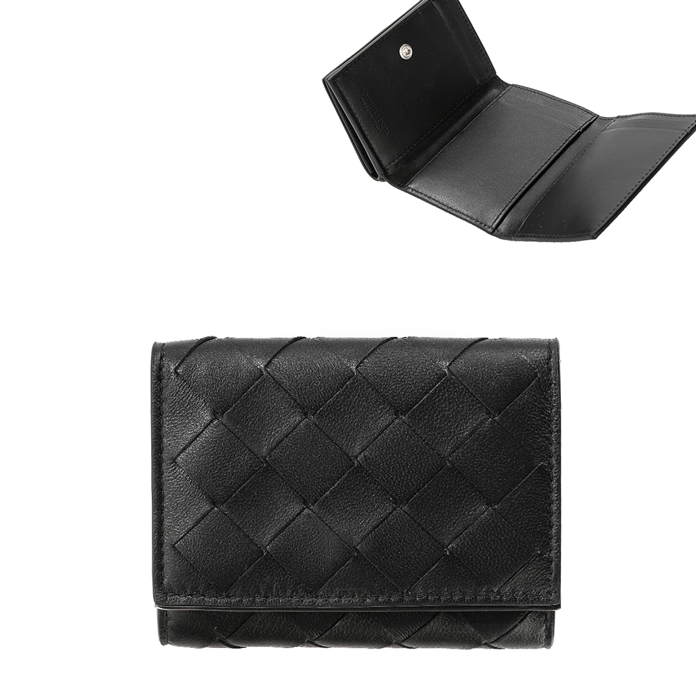 関税負担なし☆BOTTEGA VENETA イントレチャート 三つ折り財布