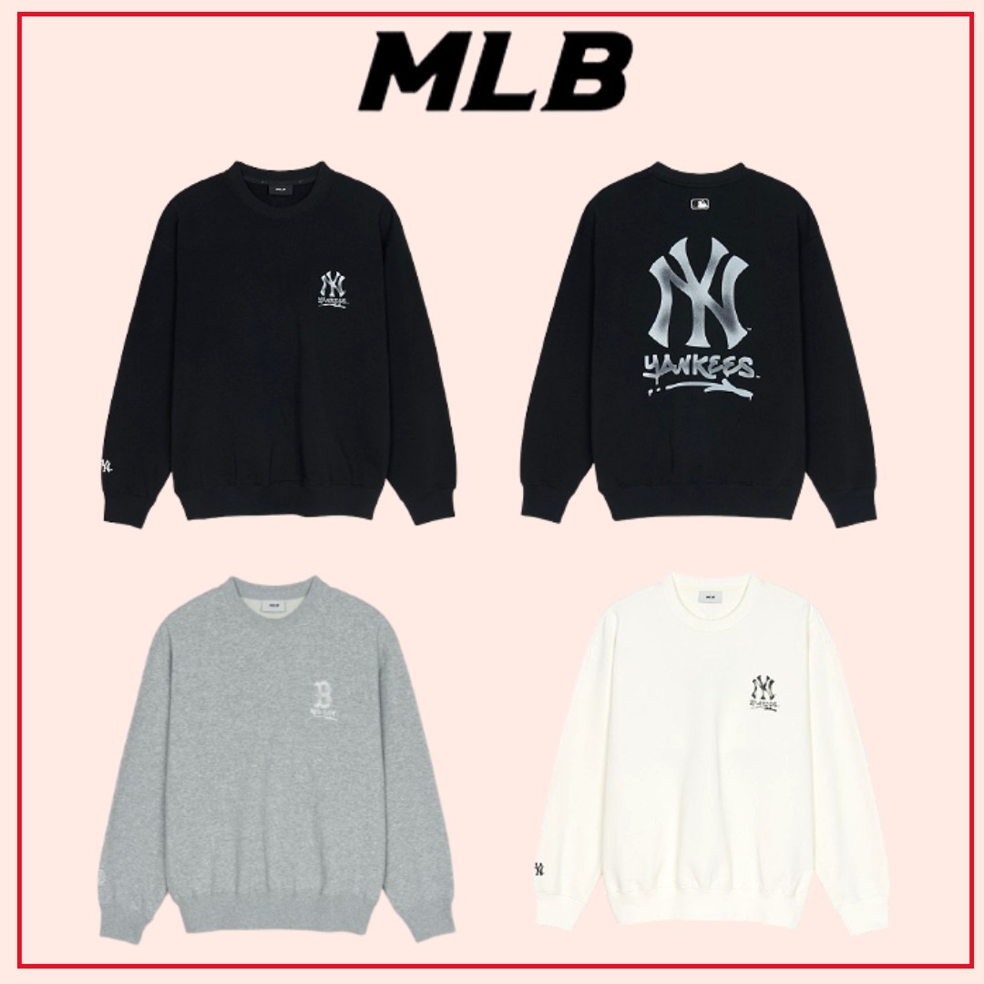 MLB korea■Basic big logo over fit sweatshirt■追跡送料込