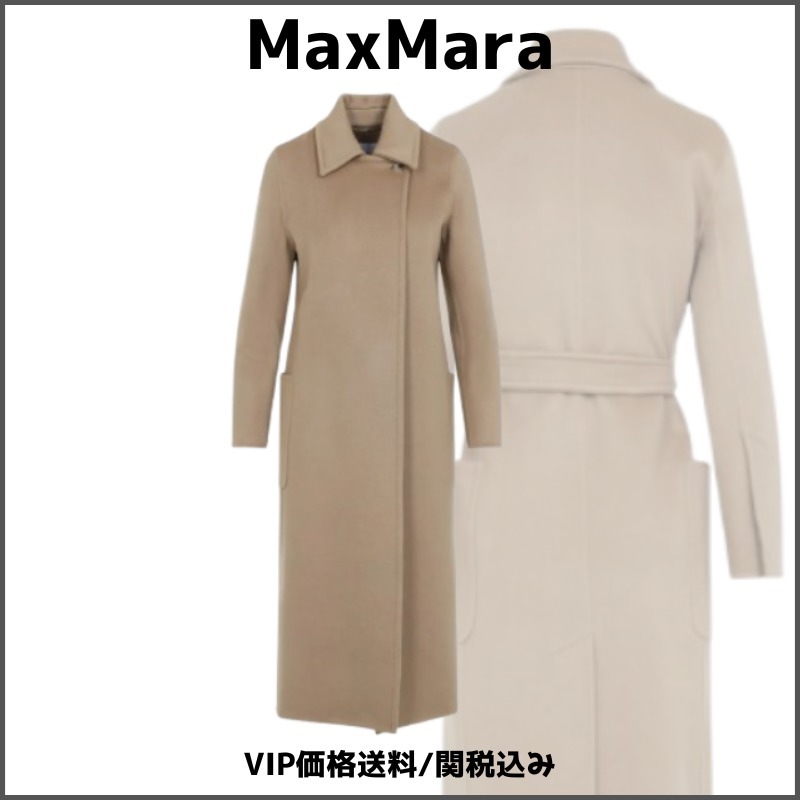 国内発送送関込【Max Mara】Artur ベルト付き カシミア コート