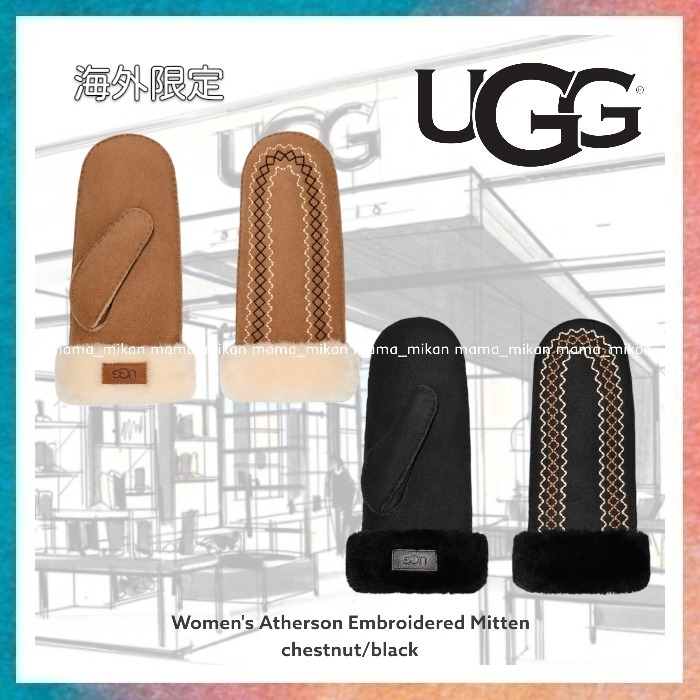 【UGG】Women's Atherson Embroidered Mitten 海外限定