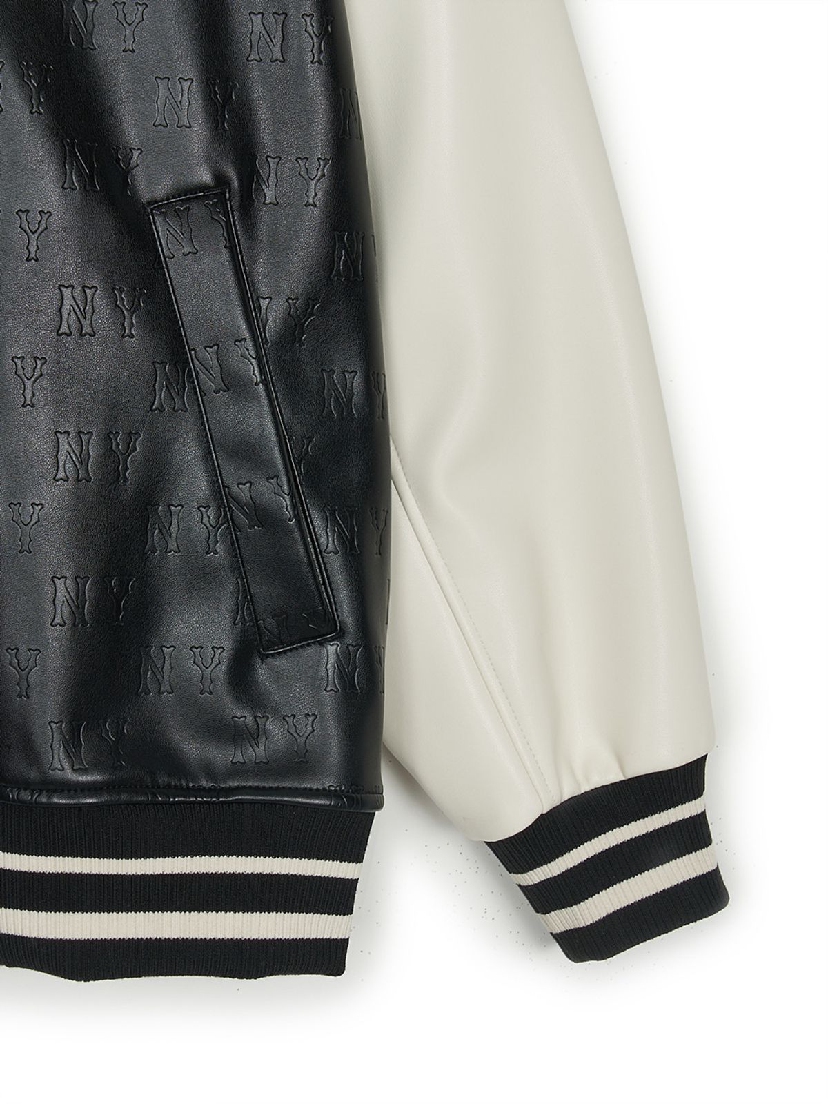 MLB korea■Monogram Emboss Leather Jacket■追跡送料込 MLB korea□Monogram Emboss Leather Jacket□追跡送料込