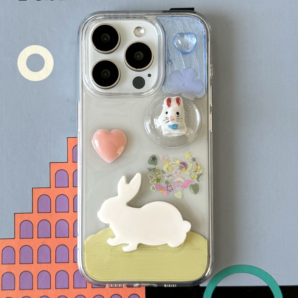 hac★韓国★大人気★RUNNING BUNNY CASE 携帯ケース