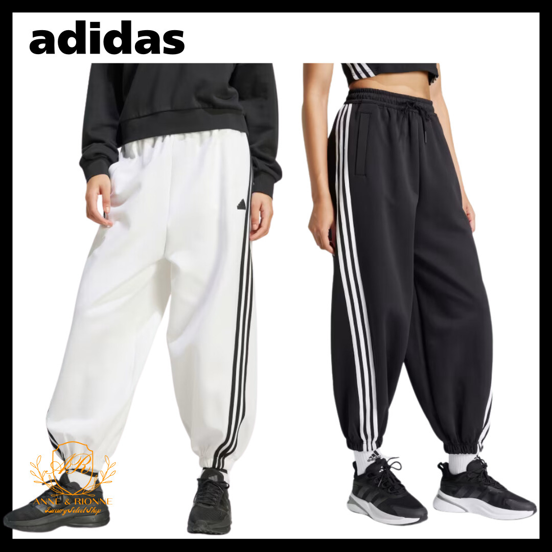 ADIDAS レディース 3ストライプ パラシュートパンツ