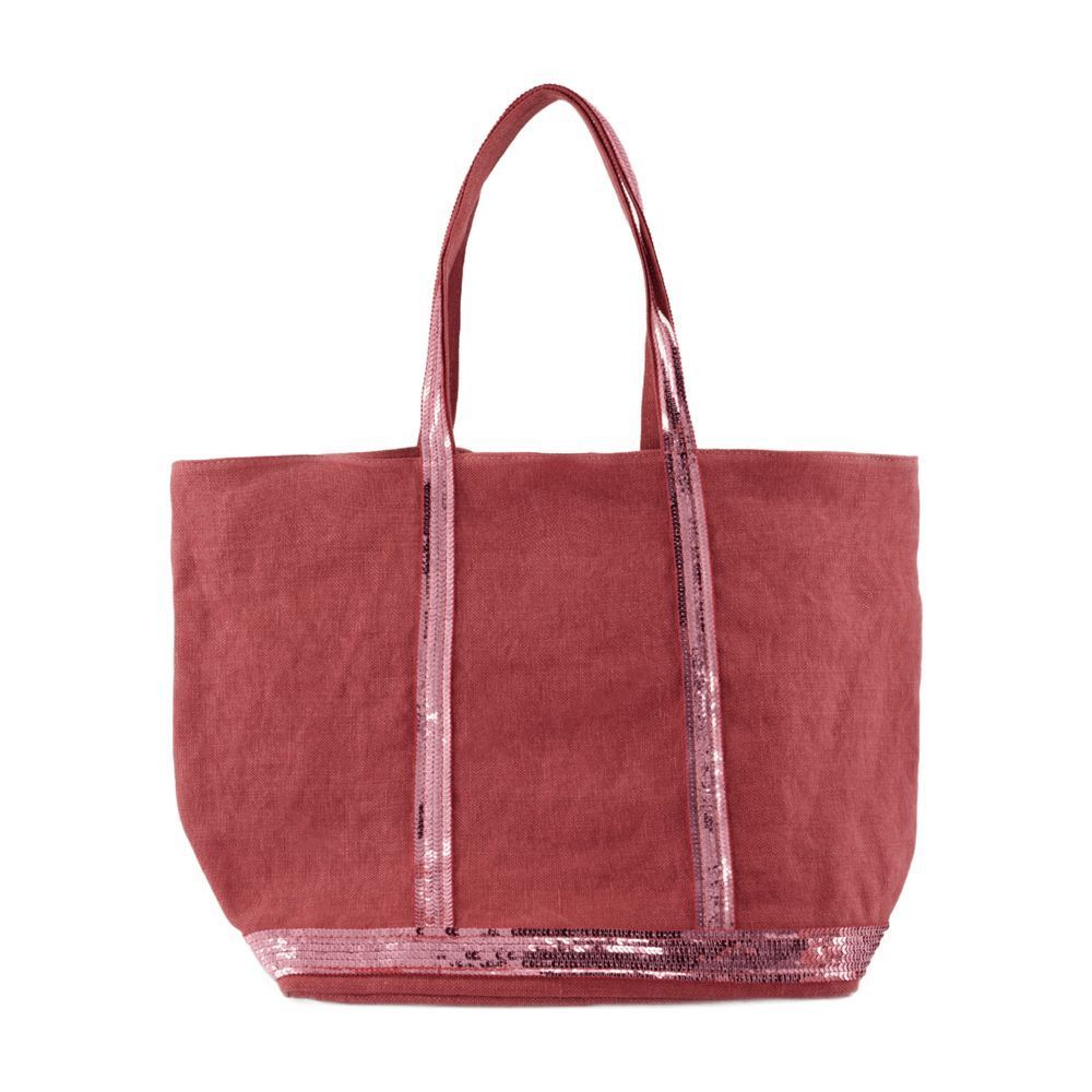 トートバッグ Shopping bag L - Vanessa Bruno - Linen - Pink
