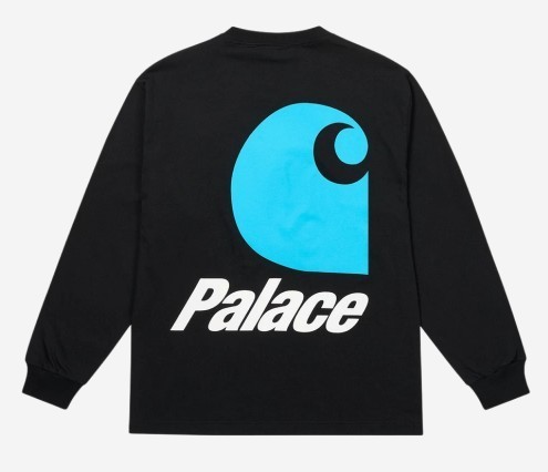 シャツ Palace x Carhartt WIP Logo Longsleeve Black - 24FW 2COLORS