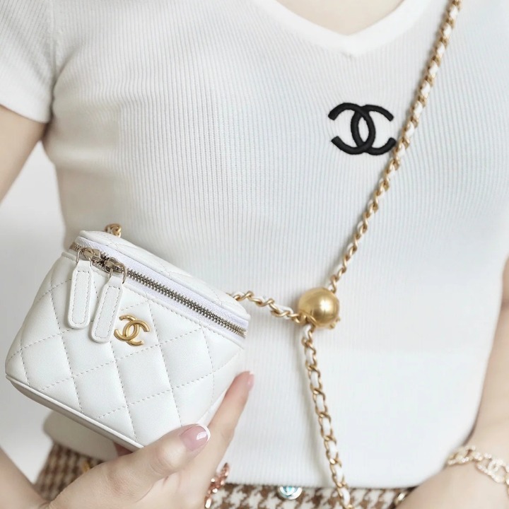 25C】CHANEL クラシック スモール ヴァニティー ケース
