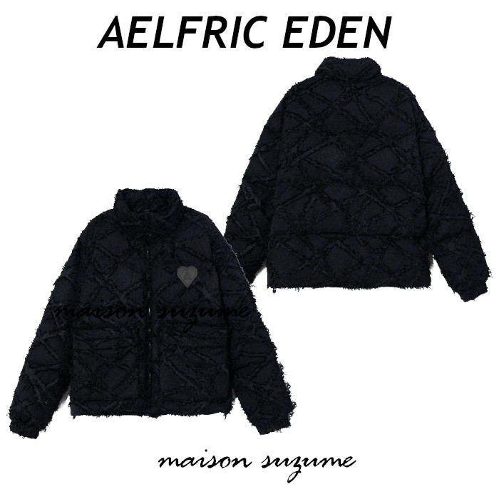 【AELFRIC EDEN】スクラッチフリンジパターン☆パフジャケット