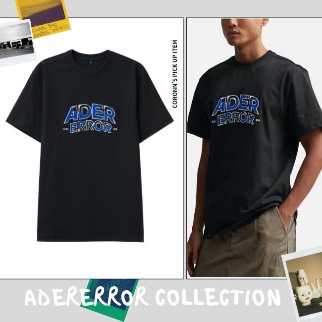 BTSテテ愛用 ADERERROR【関税送料込】EDCA ロゴプリント T-shirt