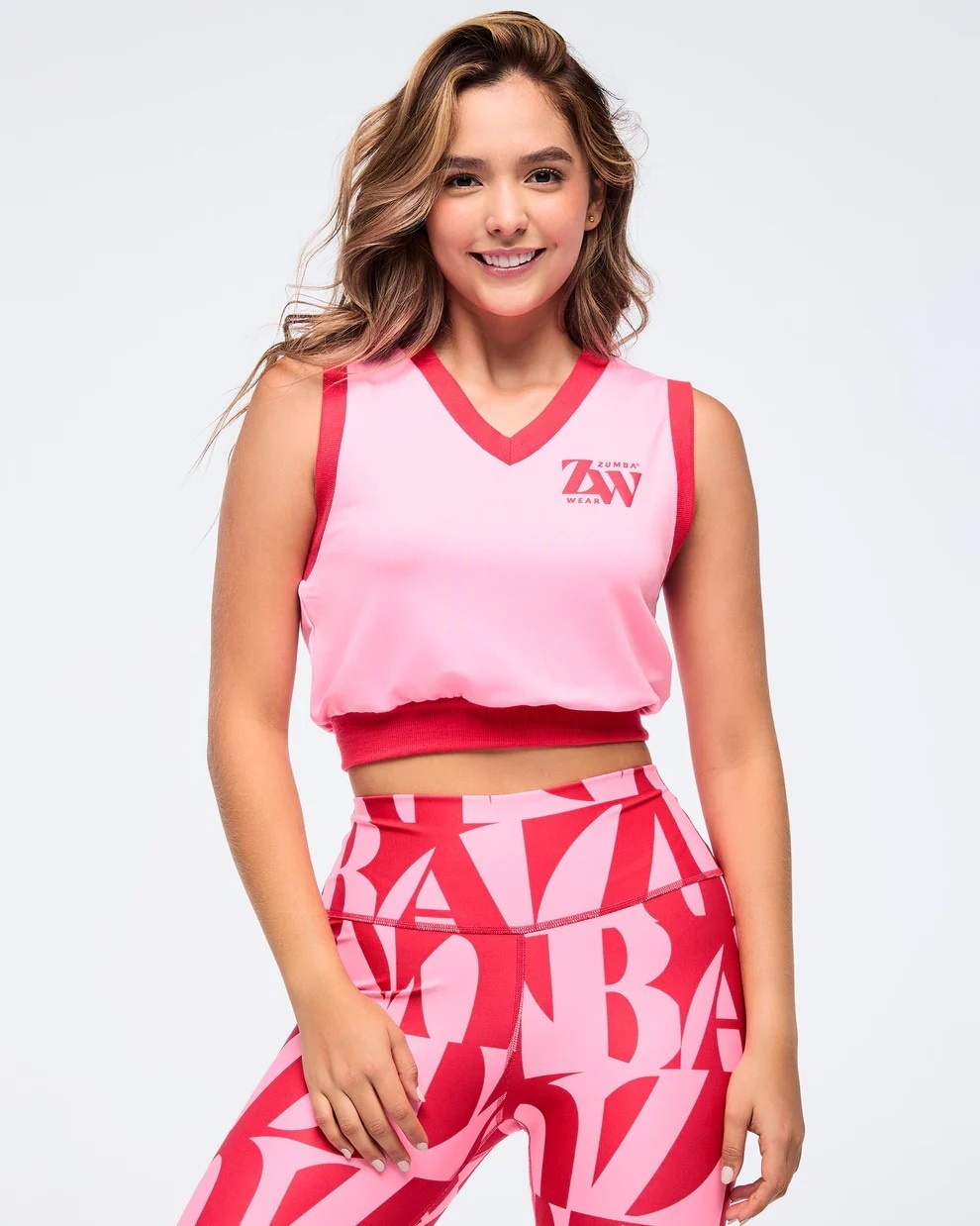 新作♪ズンバ Zumba Haus Crop Vest - Pink-A-Boo