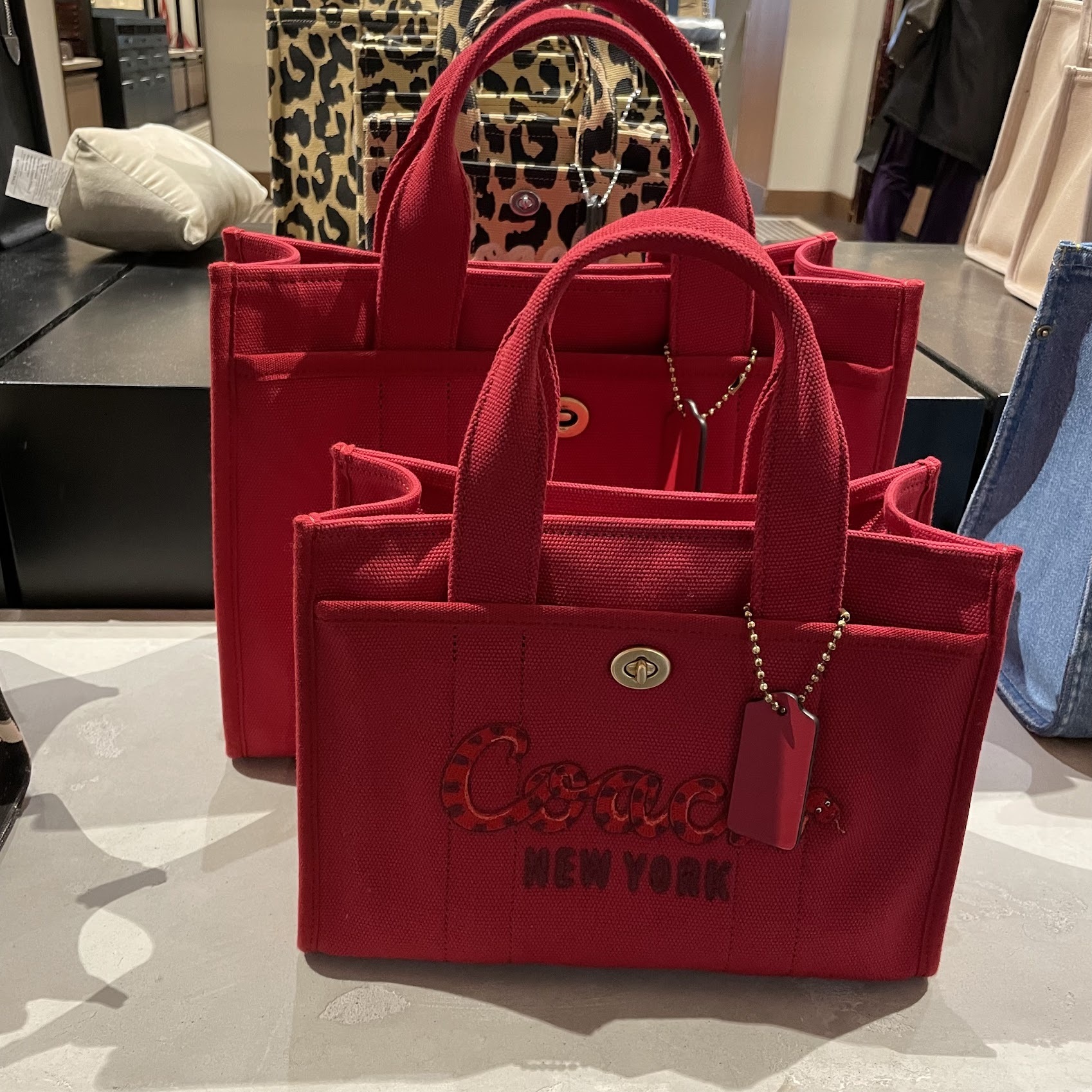 New Year COACH◆カーゴ トート 26・スネーク スクリプト CZ430 New Year COACH◇カーゴ トート 26・スネーク スクリプト CZ430