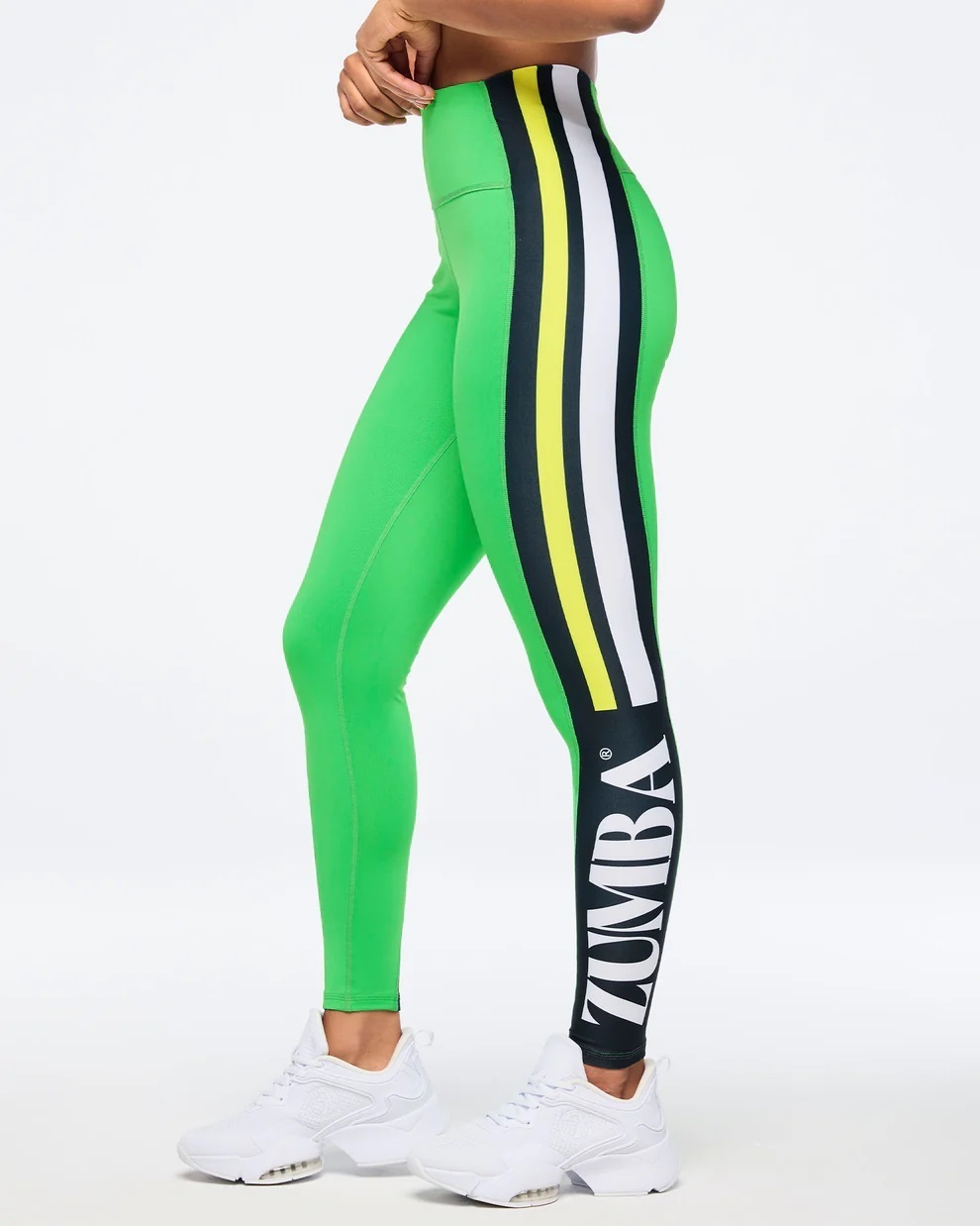 新作♪ズンバ Zumba Haus High Waisted Panel Ankle Leggings