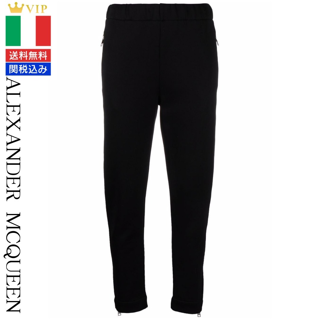 VIP【関税送料無料】希少 ALEXANDER MCQUEEN BLACK TROUSERS