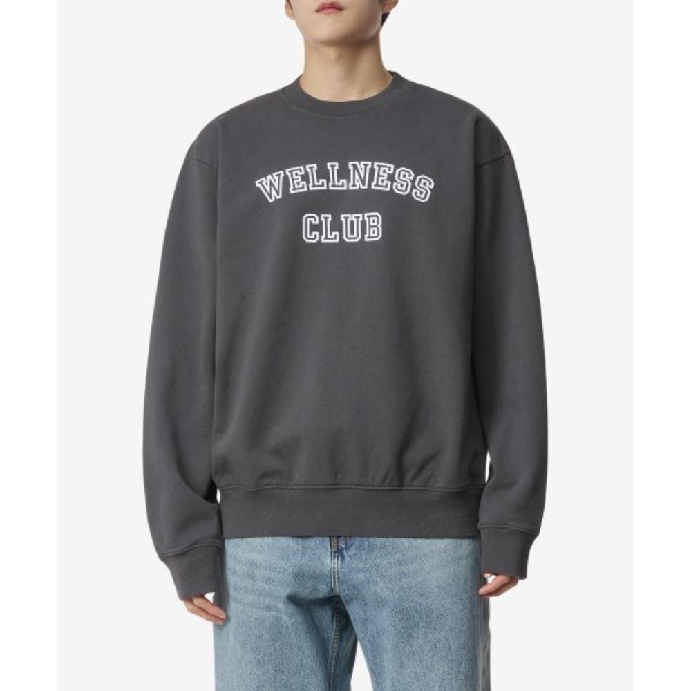 ★Sporty & Rich★ Wellness Club Sweatshirt Black CRAW237FB C