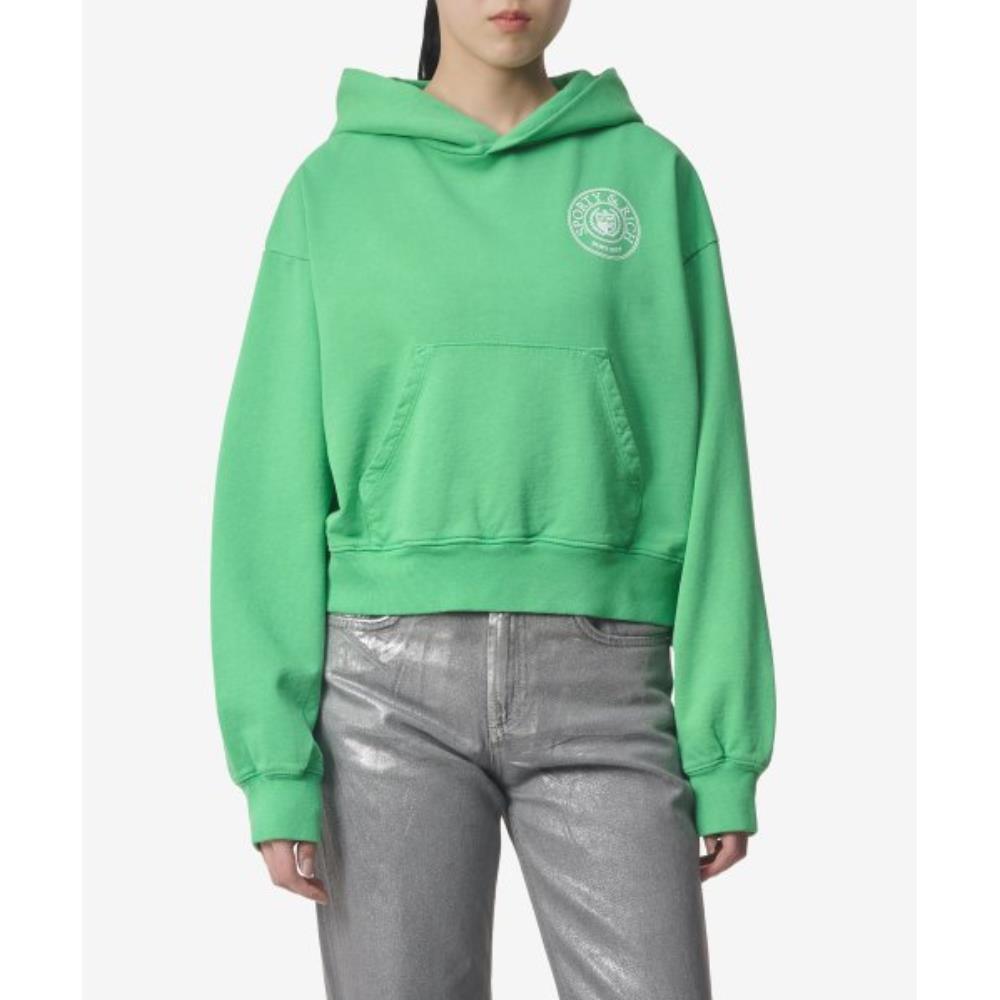 ★Sporty & Rich★ Crest Crop Hood Green HCAW2319VE HCAW2319V