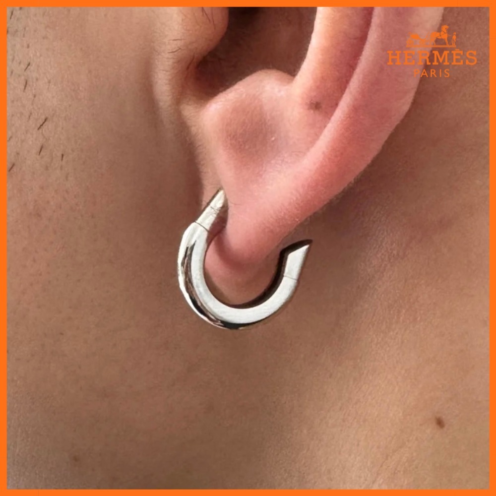 【メンズピアス☆】HERMES エルメス Sabot サボ ピアス
