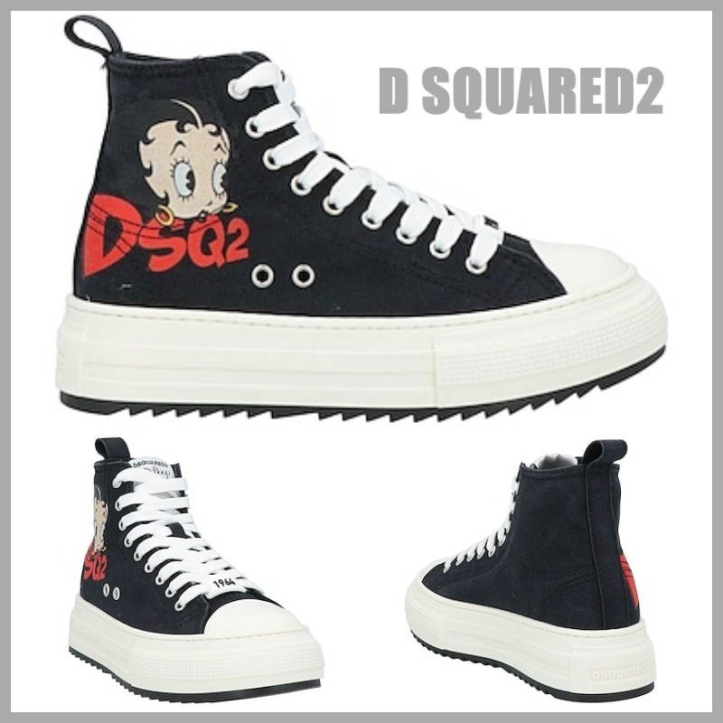 【DSQUARED2】ロゴ ハイカットスニーカー *送料/関税込み*