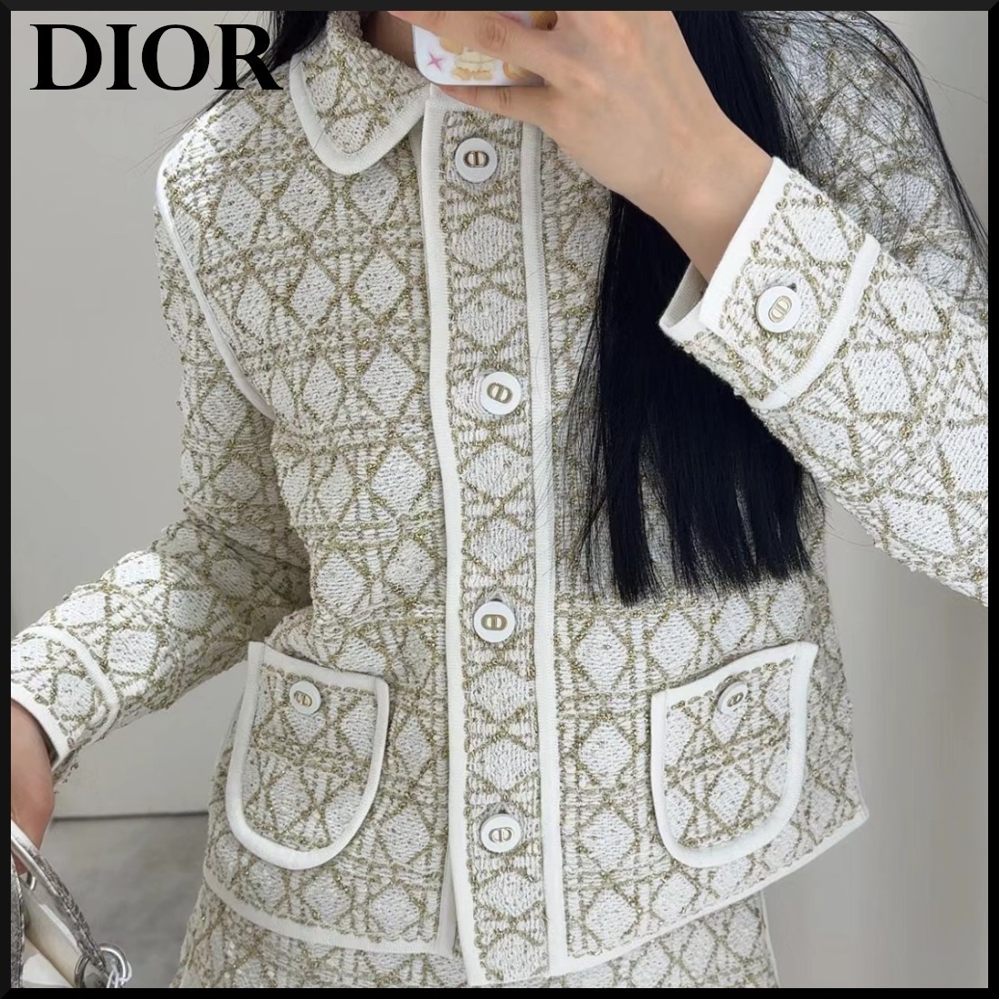 【エレガント★】Dior Or カナージュジャケット