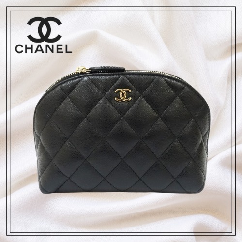 【シンプルデザインが素敵♡】CHANEL マトラッセポーチ