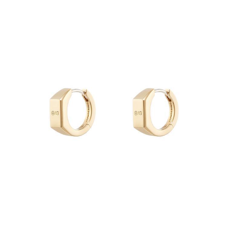 Numbering ♥ #7124 A13 Signet Earrings /追跡付 韓国発【NUMBERING】A13 Signet Earrings #7124☆ピアス