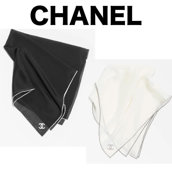 《25C》ギフトにも CHANEL シルク スカーフ 上品☆