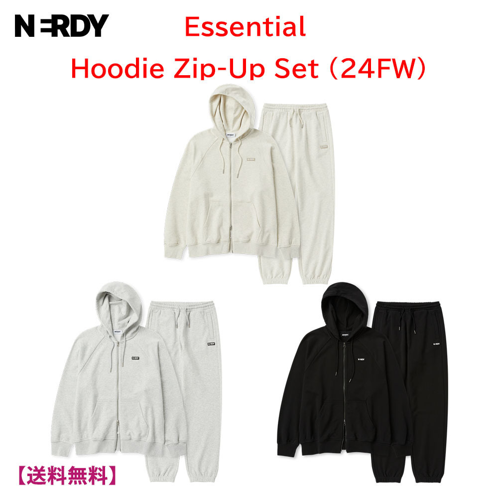 [24AW]NERDY★Essential Hoodie Zip-Up Set★ジップアップセット