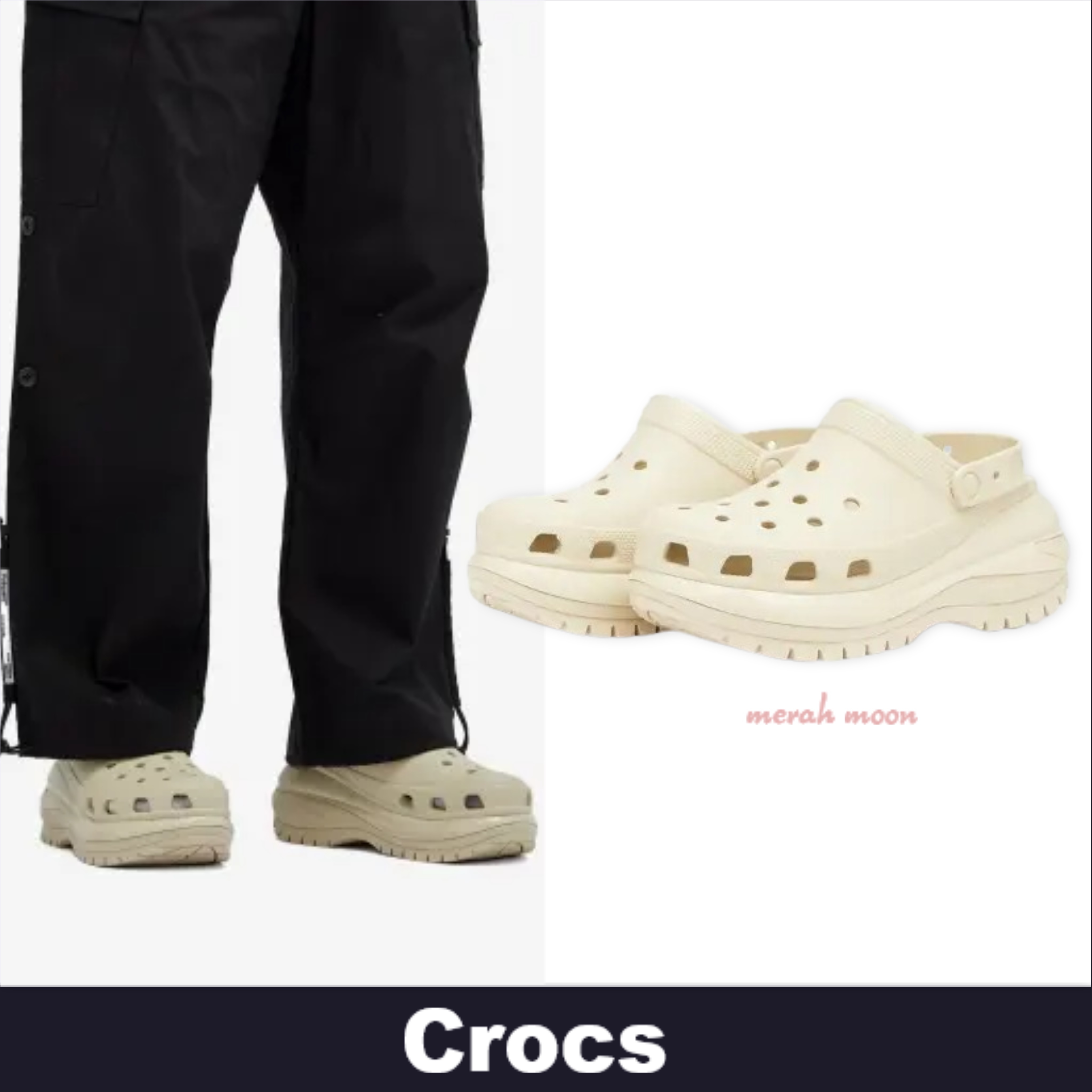 Crocs【大胆で印象的なデザイン☆Classic Mega Crush Clog】