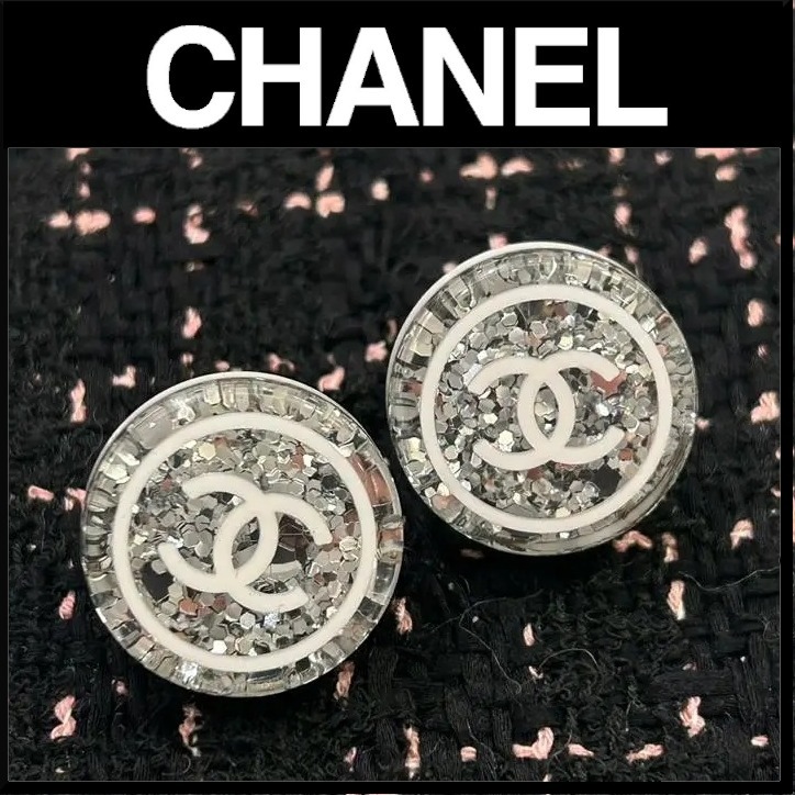 【エレガント★25c】CHANEL ピアス CCロゴ