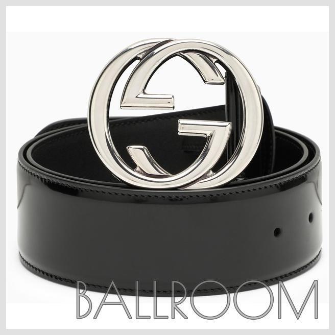 ベルト GUCCI GG BLACK LEATHER BELT