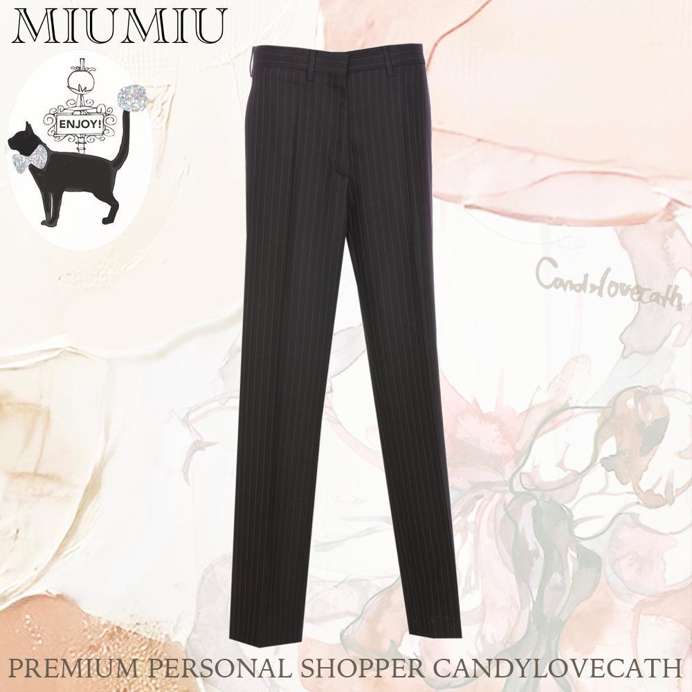 パンツ MIU MIU PINSTRIPE PANTS