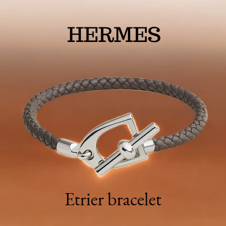 素敵な彼に☆HERMES☆スタイリッシュな【Etrier】ブレスレット