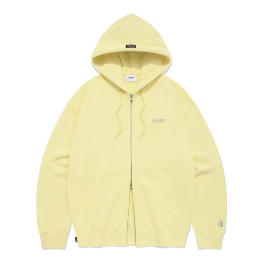 パーカー・フーディ COVERNAT Small Authentic Hoodie Zip-Up Yellow