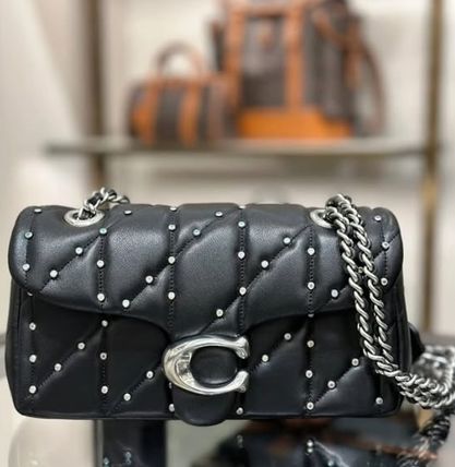 COACH ブラックレザーモノグラムショルダーバッグ COACH(コーチ) / ショルダーバッグ/レザー/BLK/無地/9444 | 中古