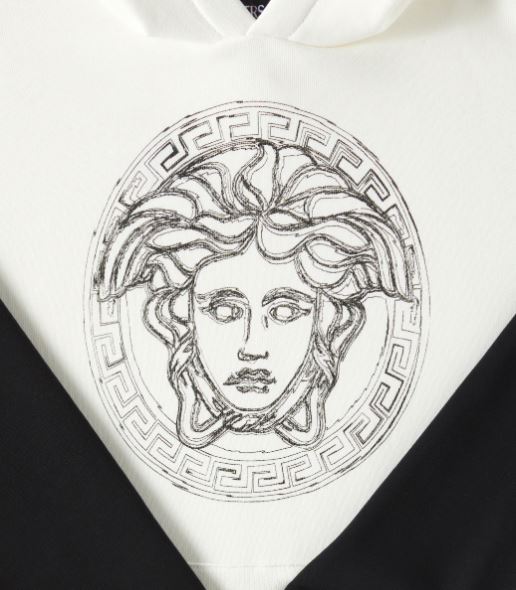 VERSACE☆キッズ メドゥーサ コットンジャージー パーカードレス VERSACE☆キッズ メドゥーサ コットンジャージー パーカードレス