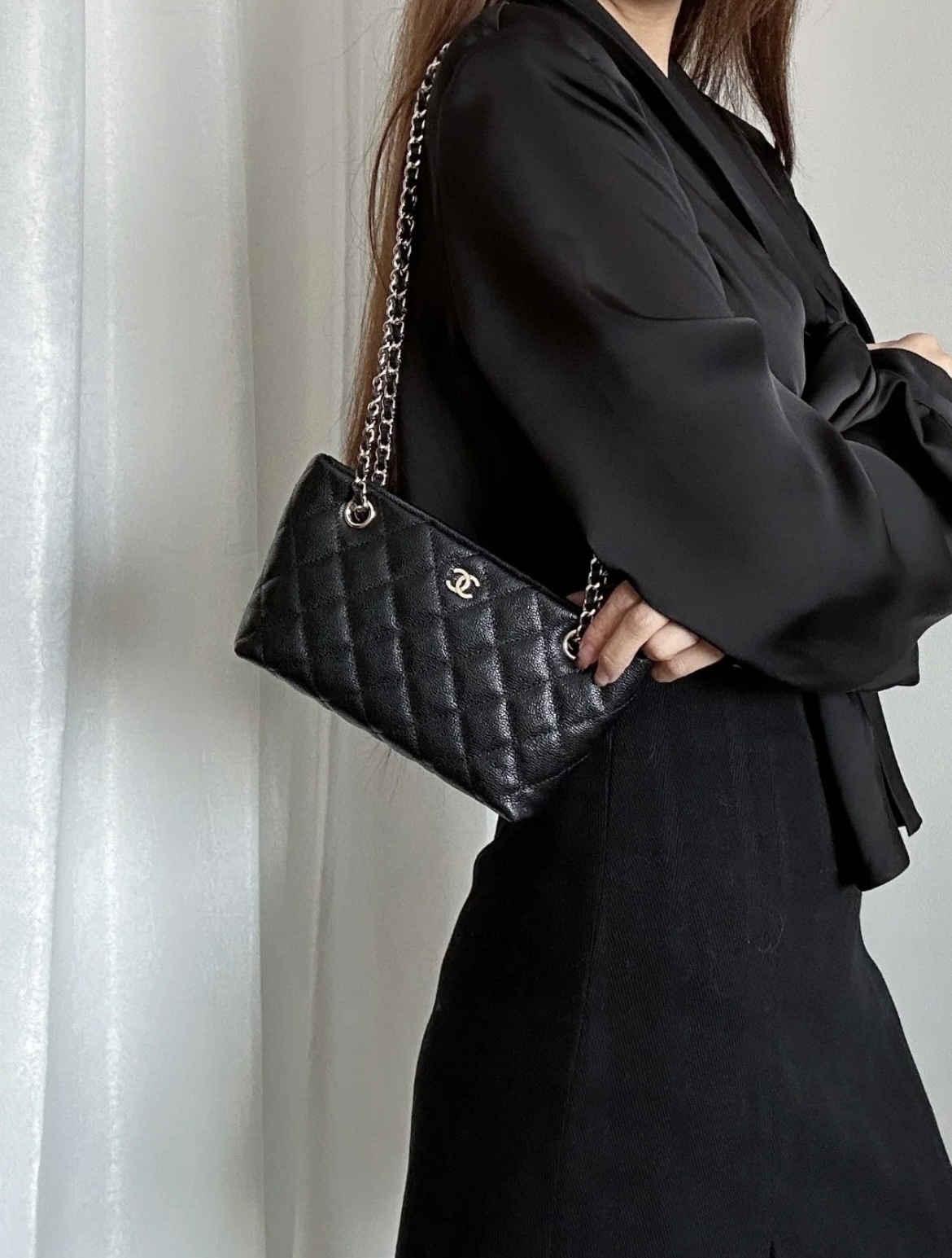 《使いやすいサイズ感♪》25C限定★CHANEL ショルダーバッグ