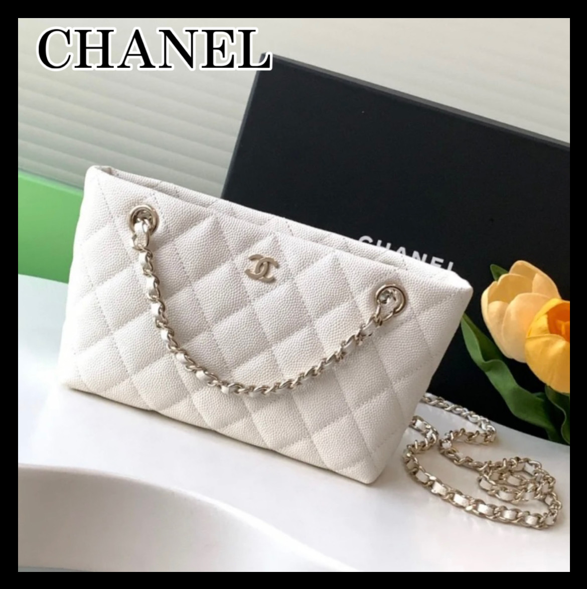《高級感溢れるデザイン♪》25C限定★CHANEL ショルダーバッグ