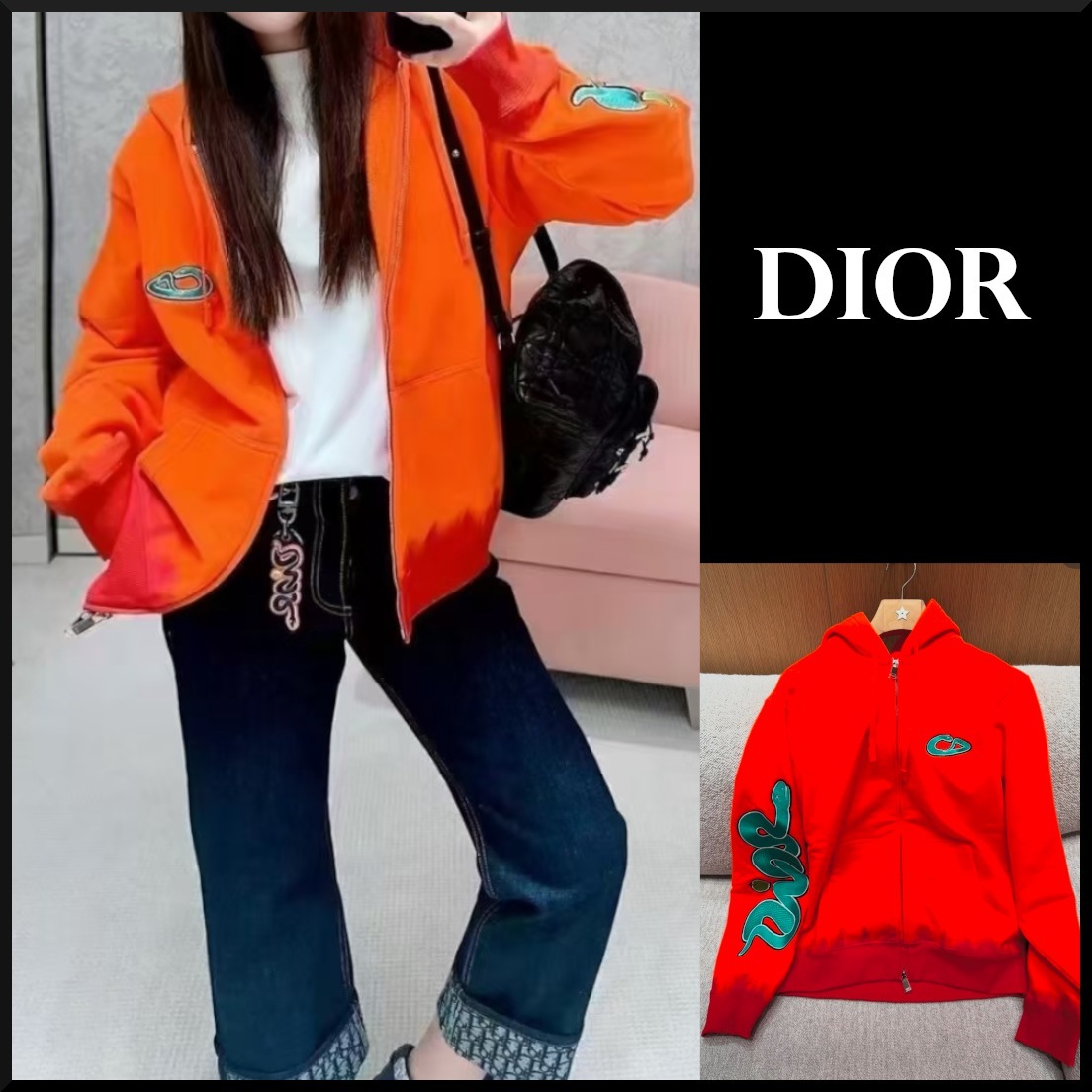 コラボ商品☆】DIOR AND KAWS スウェットシャツ (Dior/パーカー