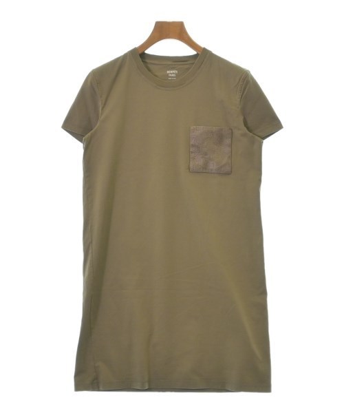 HERMES エルメス ワンピース ベージュ 38(S位) 4103524D0155