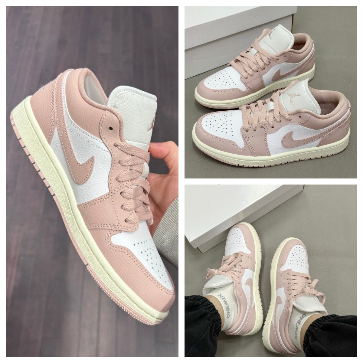 ★ナイキ★大人気★W AIR JORDAN 1 LOW W-Pink 22-29CM★追跡可