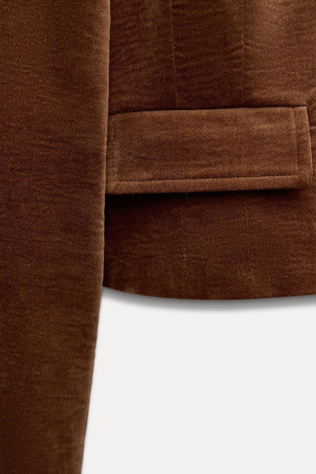 ☆ドイツ発*ZARA*新作*ベルベットショートジャケット☆ ☆ドイツ発*ZARA*新作*ベルベットショートジャケット☆ (ZARA