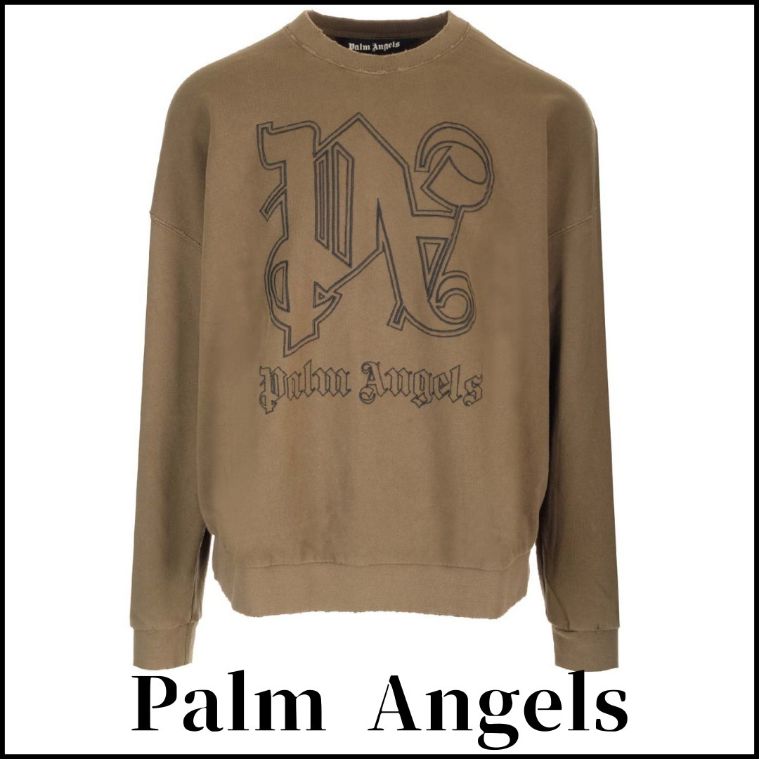 【Palm Angels】ロゴ クルーネック スウェットシャツ